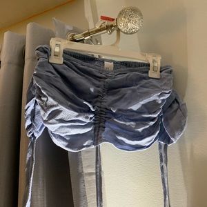 Cute light blue crop top.